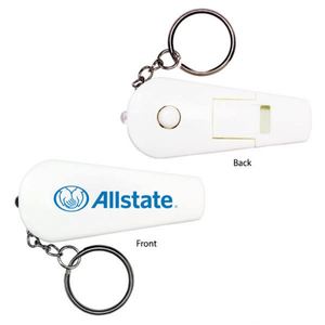 Llavero con Silbato Personalizable con Logotipo Personalizado y Luz Roja que Ofrece un Silbato de Seguridad y una Práctica Luz LED Roja - Product Image 1