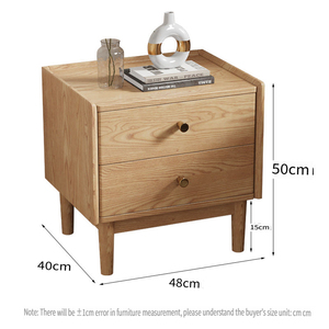 Directo de fábrica Madera de <span class=keywords><strong>cerezo</strong></span> Muebles de dormitorio de madera maciza pura Casilleros nórdicos <span class=keywords><strong>Mesita</strong></span> de <span class=keywords><strong>noche</strong></span> pequeña para el hogar - Product Image 3