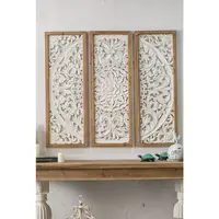 Minhui - Antique White Wooden Wall Panel