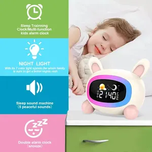 Home Mini Dekor Tag Nachtlicht Kinder Schlaf Trainer Kinder Smart Wecker Schlafzimmer Digital & Analog-Digital Uhren Lieferanten