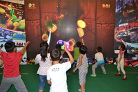 Simulateurs de projection interactifs pour jeux d'intérieur pour enfants, construction métallique pour parcs d'attractions et usage domestique, vente directe usine, prix bas