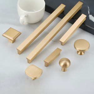 Solid Brass Longer Handles for Furniture Modern Simple Kitchen Cabinet Handle Brass Wardrobe Cupboard Pulls 600mm Length - Product Image 2
