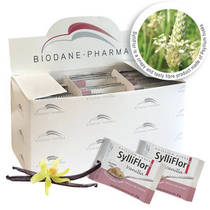 Cáscaras de Psyllium SylliFlor con Sabor a Vainilla, Polvo de Alta Calidad, Suplementos de Fibra Dietética, Biodane Pharma DK Human - Product Image 1