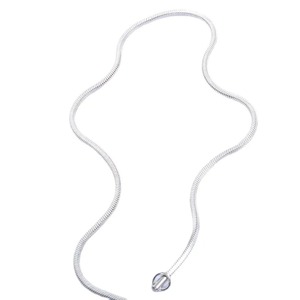 Chaîne serpent carrée en acier inoxydable couleur argent, largeur 1,2 mm/0,9 mm/2,0 mm/2,4 mm, collier pour femme et homme, bijoux, cadeau pour mariage ou fête - Product Image 5