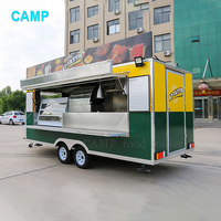 Remorque Alimentaire Mobile Économique avec Cuisine Complète et Panneaux Solaires Camion Restauration de 20 Pieds