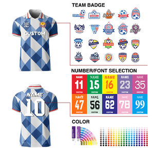 Kit Maglia da Calcio Personalizzata Traspirante Stile Retrò 2526 - Abbigliamento Sportivo - Product Image 3