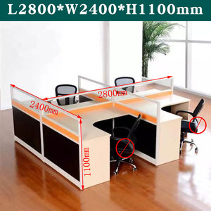 Estación de Trabajo Modular en Forma de L Extensible de Diseño Moderno para 4 Personas, con Estilo de Panel y Garantía de 5 Años para Muebles de Oficina - Product Image 5