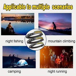 Linterna frontal LED COB recargable de alta potencia a prueba de agua para camping, con sensor, brillante, linterna de cabeza, linterna de mano. - Product Image 6
