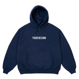 Sudadera con capucha de gran tamaño para hombre de alta calidad 450 GSM manga Regular gruesa patrón sólido 100% algodón logotipo personalizable suministro ODM - Product Image 1
