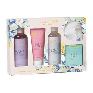 Offre spéciale <span class=keywords><strong>de</strong></span> coffret cadeau bain spa personnalisé marque privée contenant du gel <span class=keywords><strong>douche</strong></span> pour bain moussant sel <span class=keywords><strong>de</strong></span> bain et lotion pour le corps - Product Image 5