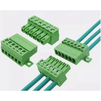 1 ensemble de borniers sans soudure de type 15EDG 3.81MM à visser, connecteur de bornier enfichable pour PCB de type 15EDGRKC 3.81, bornier vert