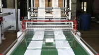 Machine de fabrication de sacs en plastique Machine de fabrication de sacs en PP/PE à double couche avec thermoscellage latéral à quatre lignes
