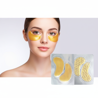 Masque Patchs Contour des Yeux en Or 24K à l'Acide Hyaluronique et au Collagène, Anti-Âge, Réducteur de Cernes et de Poches