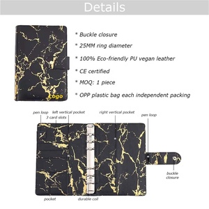 Carnet de budget A6 en marbre noir et blanc doré, personnalisable, idéal pour les cadeaux – Meilleures ventes - Product Image 5