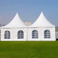 Tente pagode avec cadre en alliage d'aluminium et toit en PVC pour les événements d'exposition de fête de mariage en plein air