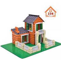 Mortier de ciment de construction maison et mur construction à la main villa chinoise mini briques cadeaux pour enfants