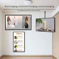 OEM 32 43 55 pouces Affichage publicitaire LCD de signalisation numérique murale avec écran tactile rétro-éclairé par LED pour tableau de menu de restaurant
