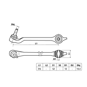 Ensemble de 2 pièces de bras de commande de Suspension avant inférieur gauche et droit pour BMW E39 E52 <span class=keywords><strong>ALPINA</strong></span> D10 <span class=keywords><strong>B10</strong></span> 31121094233 31121094234 - Product Image 4