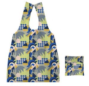 Hot Selling Custom Logo Polyester Foldable Vest Tote Reusable Recyclable Economical Option Customized Design Shopping <b>Bag</b> - Product Image 6