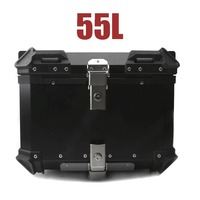 Ensemble de sacoches latérales de moto en aluminium noir argent 35L RACEPRO avec sacoches de moto en aluminium 32L 38L