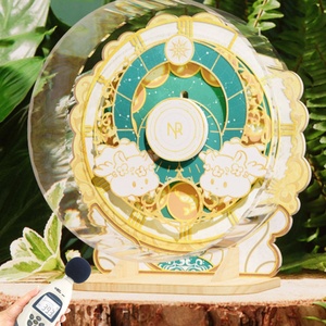 Roue de course pour hamster en plastique silencieux, de couleur cristal, pour petits animaux, jouet pour cage suspendue, antidérapant - Product Image 1