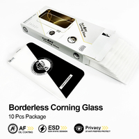 Lot de 10 films de protection d'écran en verre trempé 3D, dureté 9H, transparents, pour iPhone 17 Pro Max