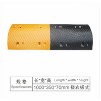 Ralentisseur de vitesse portable en caoutchouc Xinhong avec segments amovibles, robuste, pour le calage du trafic, 5-8 kg, pour chantier de construction
