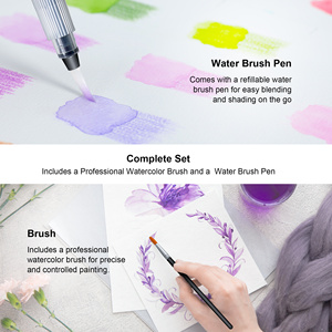 KALOUR marque Offre Spéciale couleurs vives de haute qualité noyau souple <span class=keywords><strong>prix</strong></span> bon marché 50pcs crayons <span class=keywords><strong>aquarelle</strong></span> dans une boîte en papier pour artistes - Product Image 5