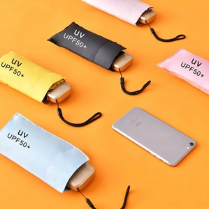 <span class=keywords><strong>Parapluie</strong></span> Mini 5 plis ultraléger avec poignée en plastique, manuel, pour femmes, <span class=keywords><strong>parapluie</strong></span> personnalisé anti-UV avec impression de logo - Product Image 1