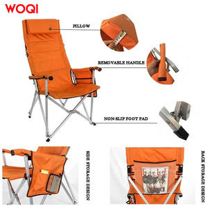 เก้าอี้พับกลางแจ้ง Woqi ขนาด 104x54x58 ซม. โครงอะลูมิเนียม ผ้า Oxford เก้าอี้พกพาสำหรับสวนและตั้งแคมป์ - Product Image 4