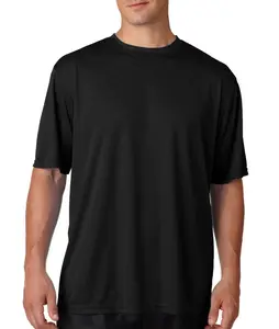 China Import Mannen Basic Biologisch Katoen T-shirts In Plain Black