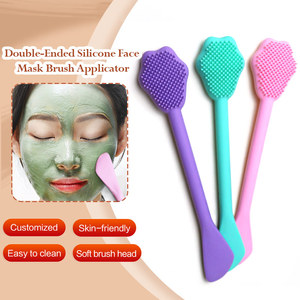 Brosse à spatule pour masque Facial, Logo personnalisé, brosse à masque Facial en Silicone à Double tête - Product Image 3
