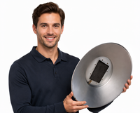 Chauffe-gaz infrarouge en aluminium à économie d'énergie, nouveau modèle champignon, avec garantie d'un an pour élevages de porcelets, de bétail et de volailles
