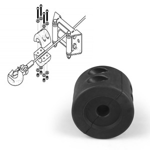 Protector de Cable de Goma Resistente al Agua para Modificación de Automóviles, Tope de Cabrestante con Gancho para Cuerda para ATV UTV - Product Image 1