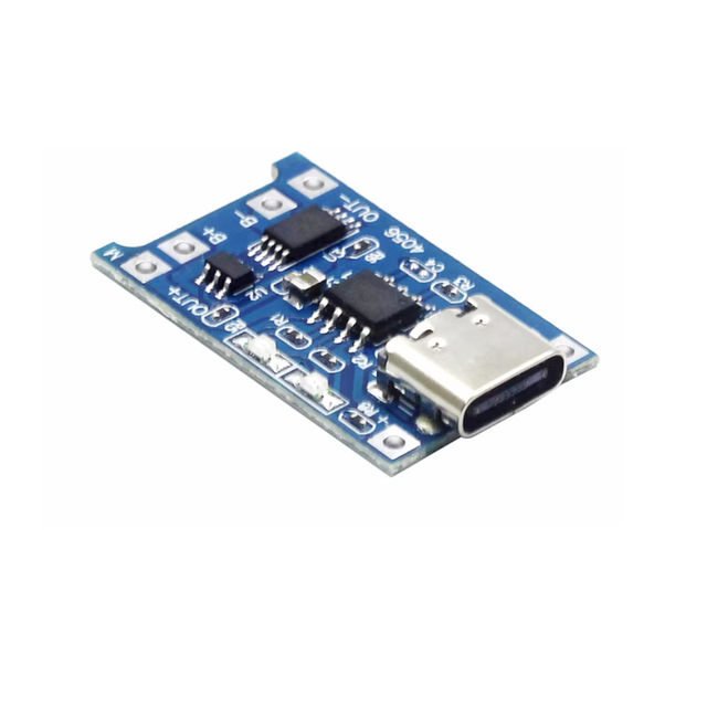 TP4056 1A Lithium Battery Charging Board Module with Type-C USB Port, Combining Charging and Protection in One