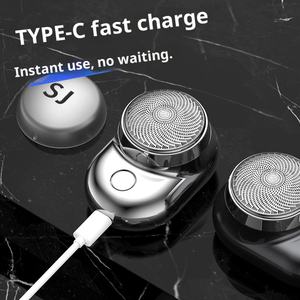 เครื่องโกนหนวดขนาดเล็กสำหรับใช้ในครัวเรือนมีดโกนแบบชาร์จไฟได้มีไฟแบบพกพาสำหรับเดินทางกันน้ำล้างได้ - Product Image 3