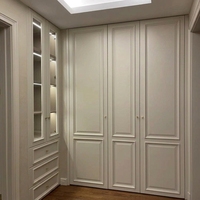 Système de dressing en bois massif de style français, armoire de luxe haut de gamme, organisateur de vêtements sur mesure pour villa, manoir, chambre principale