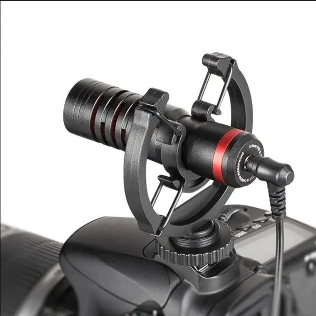 Live Broadcast Video Shotgun Microphone Noise Reduction Mobile Phone Interview SLR Camera Livestream Recording Mic