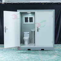 Préfabriqué Conteneur WC Double Toilettes pour Homme et Femme Portable Toilette Camping Extérieur
