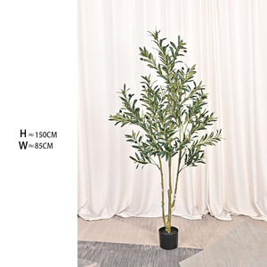 <span class=keywords><strong>L</strong></span>-006Hot di ulivo artificiale casa soggiorno interno a pavimento grande pianta pianta in vaso decorazione finestra albero di ulivo - Product Image 4