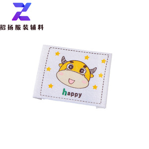 Etiquetas de tela impresas personalizadas Zhao Yang, rectangulares, de impresión digital, de algodón, para ropa, prendas de vestir y textiles para el hogar. - Product Image 5