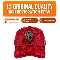 En Stock, 100% Originales, Gorras Barbas, Gorras de Béisbol de Gamuza, Gorras Rebel, Gorras de Béisbol de 5 Paneles con Bordado 3D, Gorras Zander