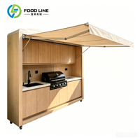 Module de cuisine extérieure, Abri de cuisine extérieure, Barbecue d'extérieur, Armoire de cuisine modulaire d'extérieur