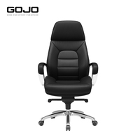 Chaise d'ordinateur de patron de luxe en cuir PU à dossier haut chaises de bureau souples pour salle de réunion formation meubles de bureau