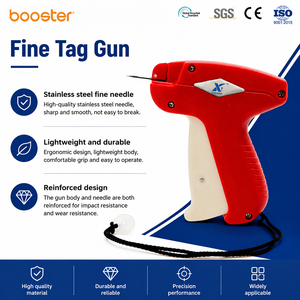 Aiguille fine Booster Bos-FT pour pistolet de pose à chaud, pistolet rouge pour étiquettes de vêtements avec broches standard, en stock - Product Image 1