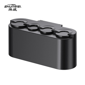 Boîte à monnaie pour voiture Shunwei de grande capacité, pouvant contenir quatre tailles de pièces de monnaie adaptées à l'Europe, à l'Amérique, au Japon et à la Corée du Sud, et - Product Image 1