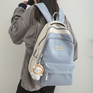 Lightweight Fashion <b>School</b> <b>Backpack</b> Unisex <b>Waterproof</b> Nylon Zipper Closure Travel Rucksack Sports High <b>School</b> - Product Image 3