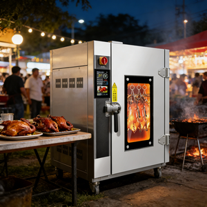 <span class=keywords><strong>Forno</strong></span> Commerciale <span class=keywords><strong>in</strong></span> Acciaio Inossidabile per Anatre Arrostite, Girarrosto Sospeso per la Cottura di Specialità Anatre di Pechino - Product Image 1