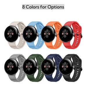 An Toàn Kim Loại Khóa Ban Nhạc Thể Thao Cho Google Pixel Đồng Hồ 3 45Mm Silicone Dây Đeo Đồng Hồ Thay Thế Dây Đeo Cổ Tay - Product Image 6