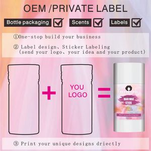 Produk baru sikat halus ekor kuda Buns rambut lilin Styling Pomade Stick tahan kuat anti-keriting kontrol Vegan tidak berminyak - Product Image 6